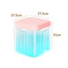 Transparent Square Storage Stool with Flip-Top Lid - Large Capacity Multi-Functional Organizer for Toys and Accessories
