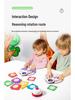 Wooden Expression-Changing Face Turntable Puzzle Game for Children's Concentration and Early Education.