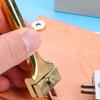 Leather Punch Tool Easy to Use Adjustable Fork Punch DIY Leather Tool Magnetic Buckle Installation Tool