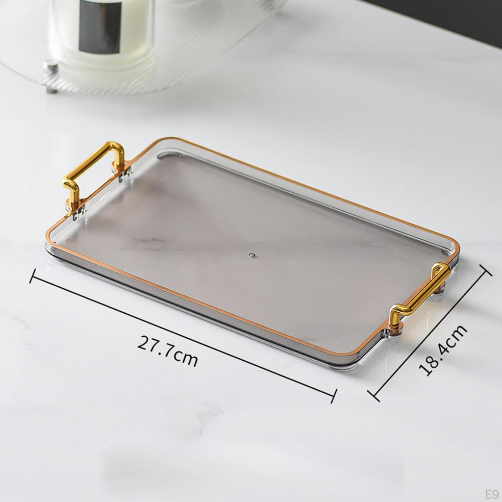 Nordic Style Farmhouse Serving Tray Food Cup with Handles Trinkets Keys Storage