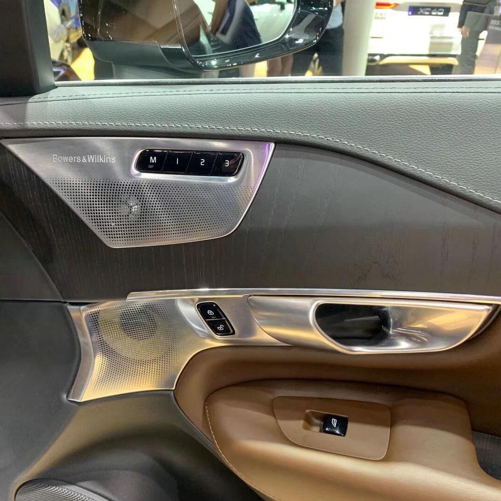 Volvo XC90 (2016-2020) Door Sill Strips, Rear Bumper Protector, Speaker Frames, Interior & Exterior Trim Set