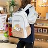Schoolbag New Backpack Women's Leisure Large Capacity Outdoor Travel Backpack College Style Junior High School Student School Bag Women