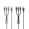3-IN-1 USB Cable Fast Charging Cable Multi Charging Cord USB Cord Adapter Braided Wire For Mobile Phone Tablet Laptop