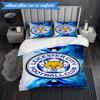3PCS City Football Club Printed Soft Bedding Set,Including 1pc Duvet Cover And 2pcs Pillowcases Perfect for Bedroom, Dormitory, Fan Gift
