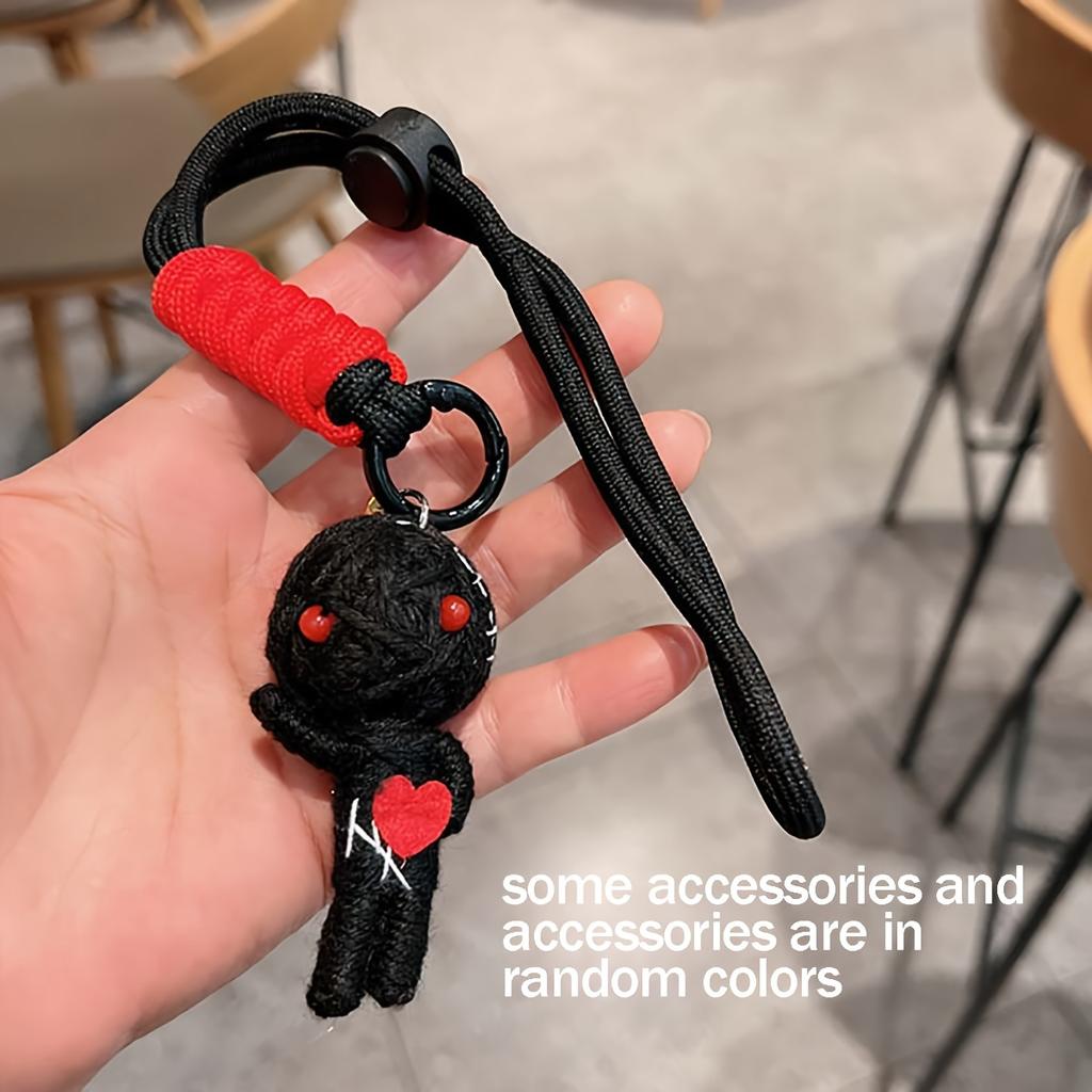 Woolen Voodoo Doll Creative Pendant Mummy Keychain Doll Male and Female Student Bag Hanging Couple Hanging Accessories