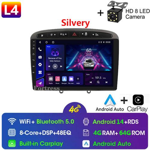 Android14 Car Radio for Peugeot 408 308 308SW 2007-2020 Multimedia Video Player Navigation GPS Carplay Auto 4G Stereo 2Din