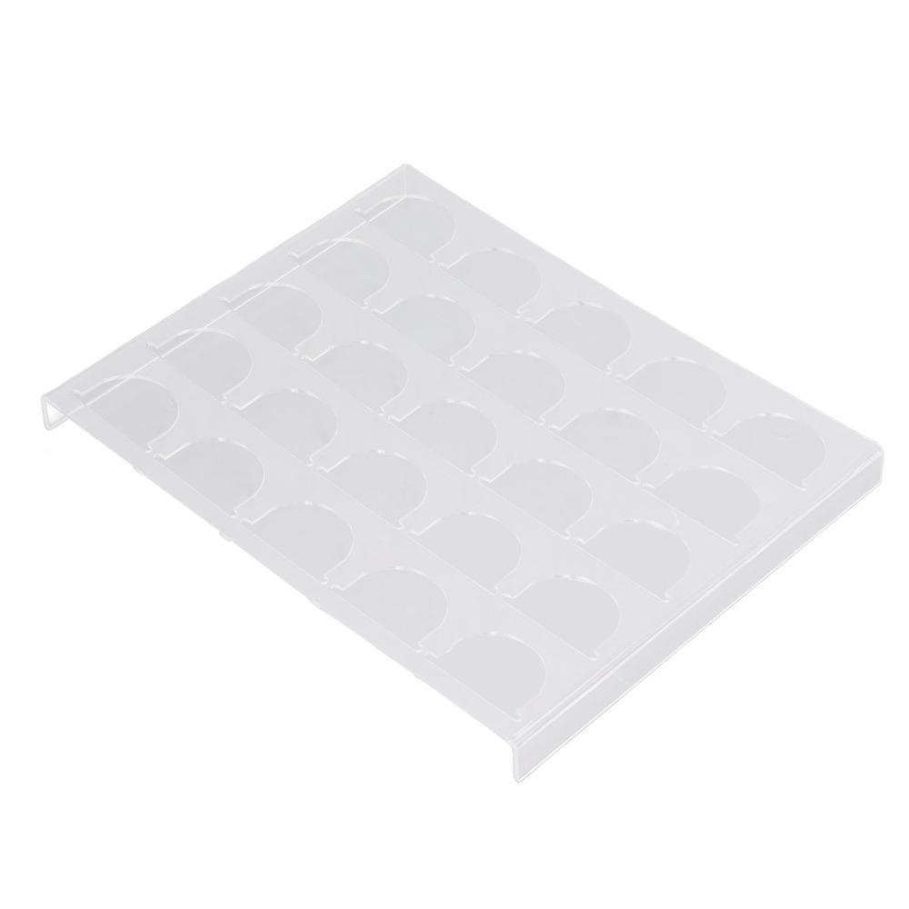 Clear Plastic Coffee Pod Storage Tray Holds 25 Capsules Capsule Storage Drawer  For Kitchen