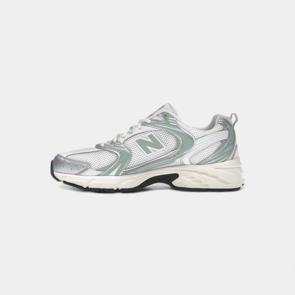 New Balance 530 Silver Metallic Mosaic Green