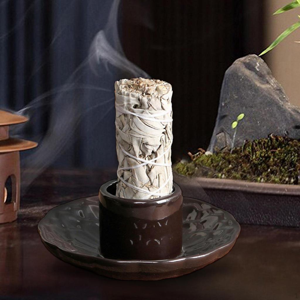 Salbeihalter, Kerzenhalter, dekorativer Bündelbrenner, Palo für Schreibtisch, Wohnzimmer, Büro, Geschenk