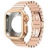 Custodia Metallica+Cinturino in Acciaio Inossidabile per Apple Watch Band Ultra 3 2 49mm 11 10 46mm Guscio Protettivo Upgrade Iwatch 9 8 7 SE 45mm 44