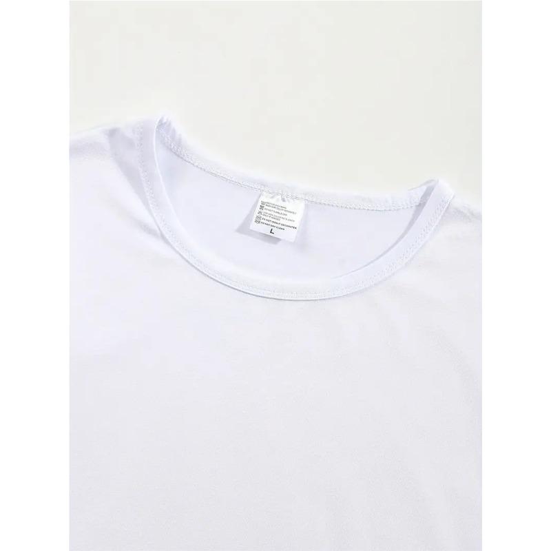 One-Piece YHWH Theme Printed Crew Neck T-Shirt | Spring/Summer, Short Sleeve, Casual Style, Medium Stretch Fabric, Fashionable and Comfortable