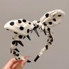 Retro Leopard Print Plush Headband - Non-Slip, Korean Style for Women, Perfect for Autumn and Winter Face Washing