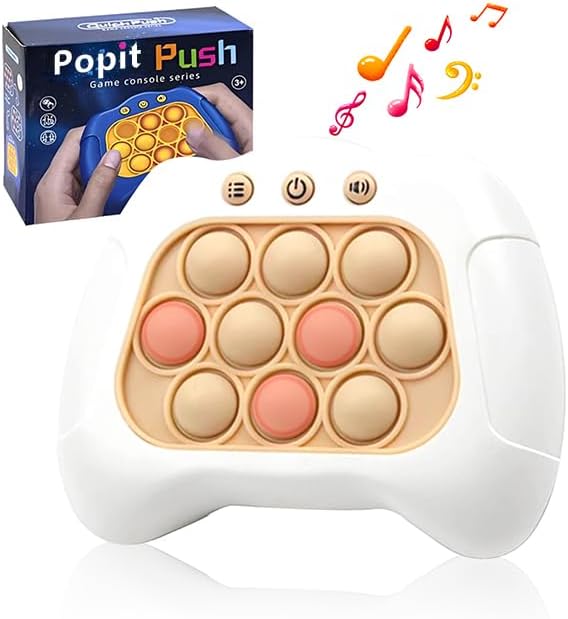 Quick Push Bubbles Game Console, Button Puzzle, Decompression Breakthrough Puzzle Game Machine,Hand Eye Coordination Game