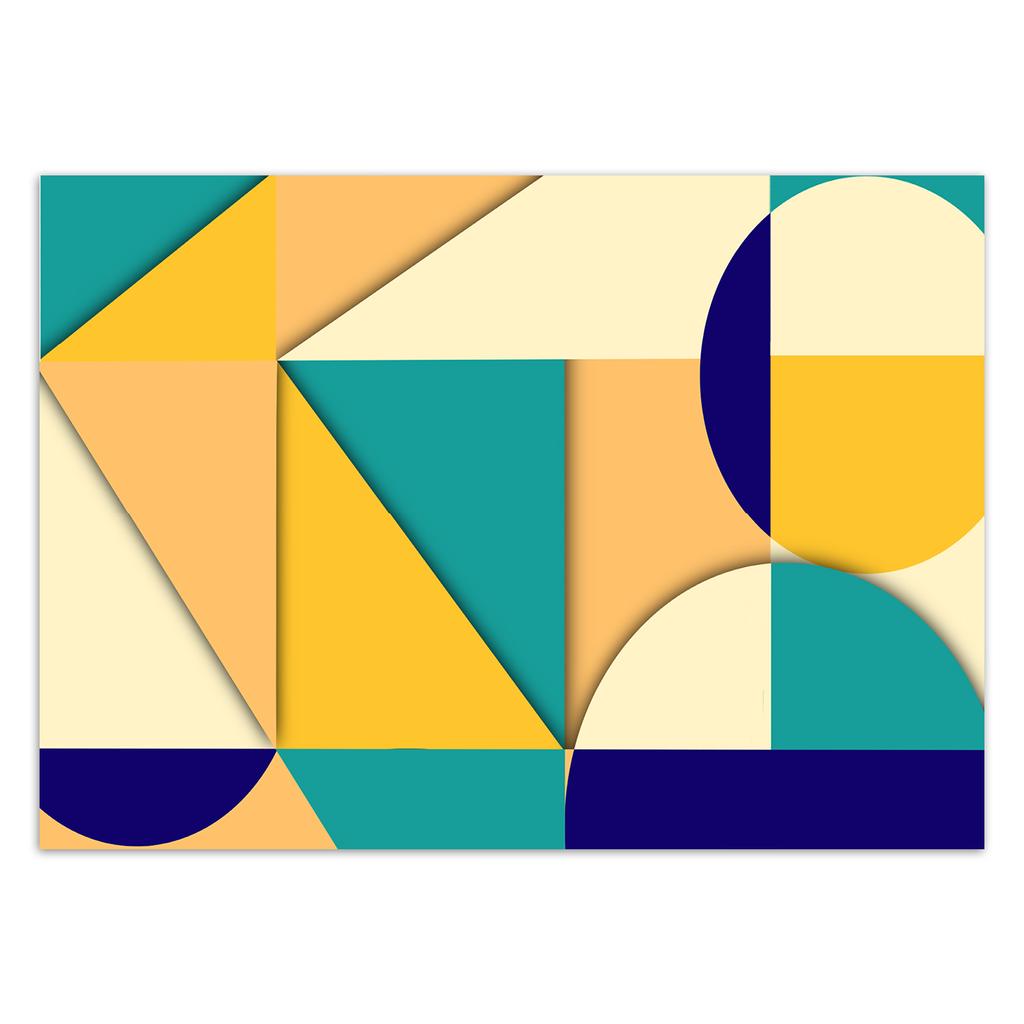 Tapet Geometriska former abstraktion