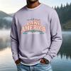 Men's Casual Loose Fit Long Sleeve Neck T-Shirt with Letter Graphic Print