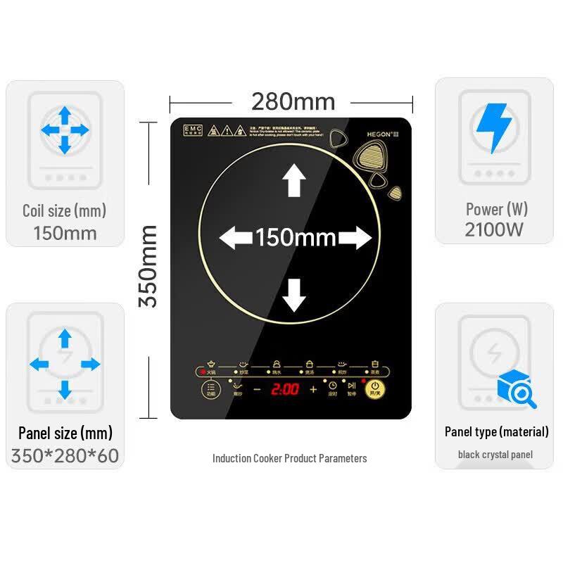 Midea Integrated Induction Cooker for Hot Pot & Stir-fry CN Plug (adapter Included)