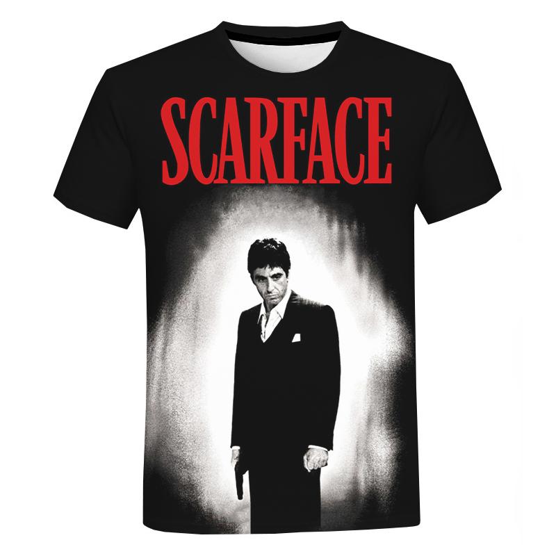 Scarface 3d Print T -Shirt Men Women 