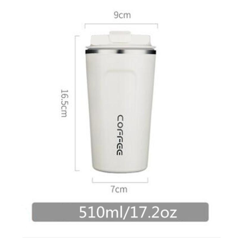 Stainless Steel Coffee Thermos Mug 380/510ml Portable Car Vacuum Flask Travel Insulated Thermal Water Bottle for Cold/Hot