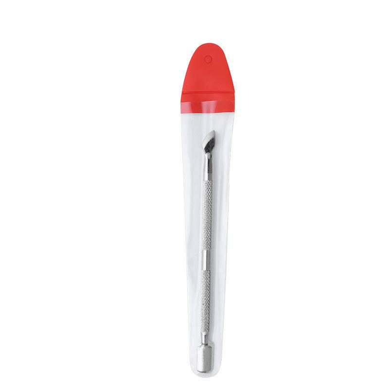 Stainless Steel Manicure Set: Straight, U-Shaped, Cuticle Scissors, Double-Ended Pusher, Nail Clippers