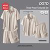 Men's Breathable 3-Proof Short Sleeve Shirt & Shorts Set