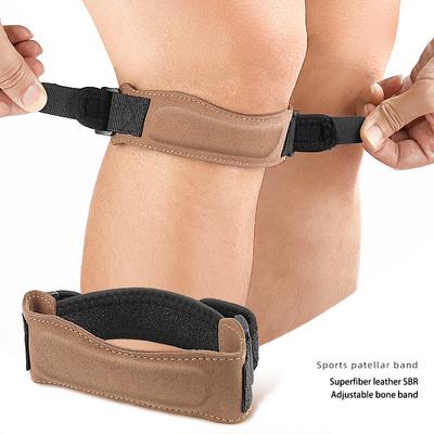Knie Patellapees Kniebrace Band Verstelbaar Schokabsorberend Compressie Kniebeschermer Mouw Voor Basketbal