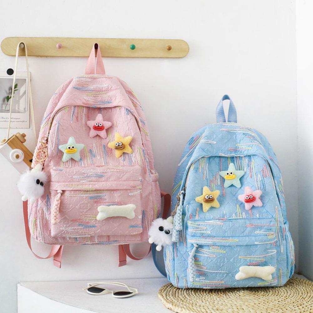 Backpack Korean version Japanese star college wind backpack niche design fresh girl campus class student schoolbag