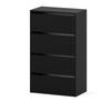 Shoe Cabinet HIT Matte Black / Matte Black 100 CM