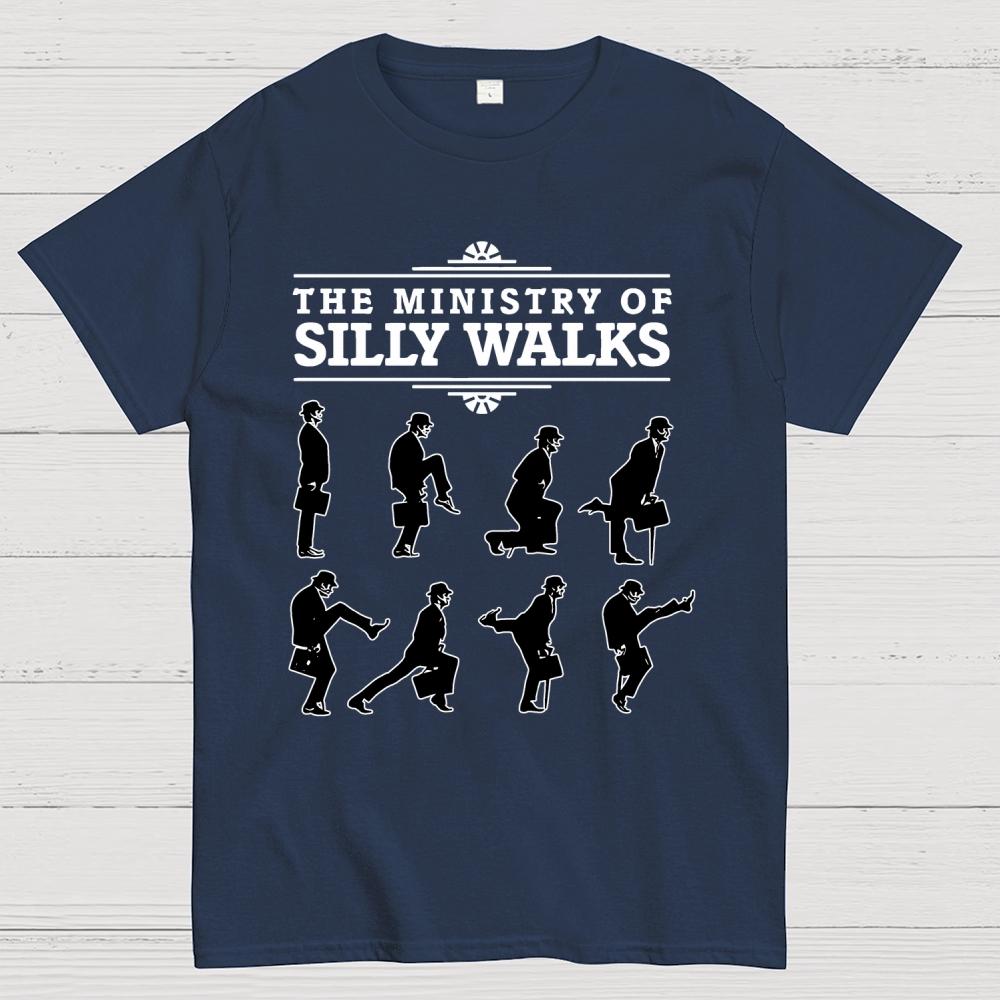 The Ministry of Silly Walks 100% Cotton Summer Casual Cool Loose T-Shirt