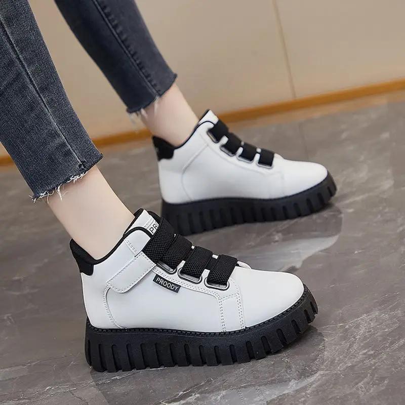 Fashion Original High Top Ankle Boots Shoes for Women Korean Designer Luxury Deals Trends 2025 Daily Routine Y2k Woman Footwear