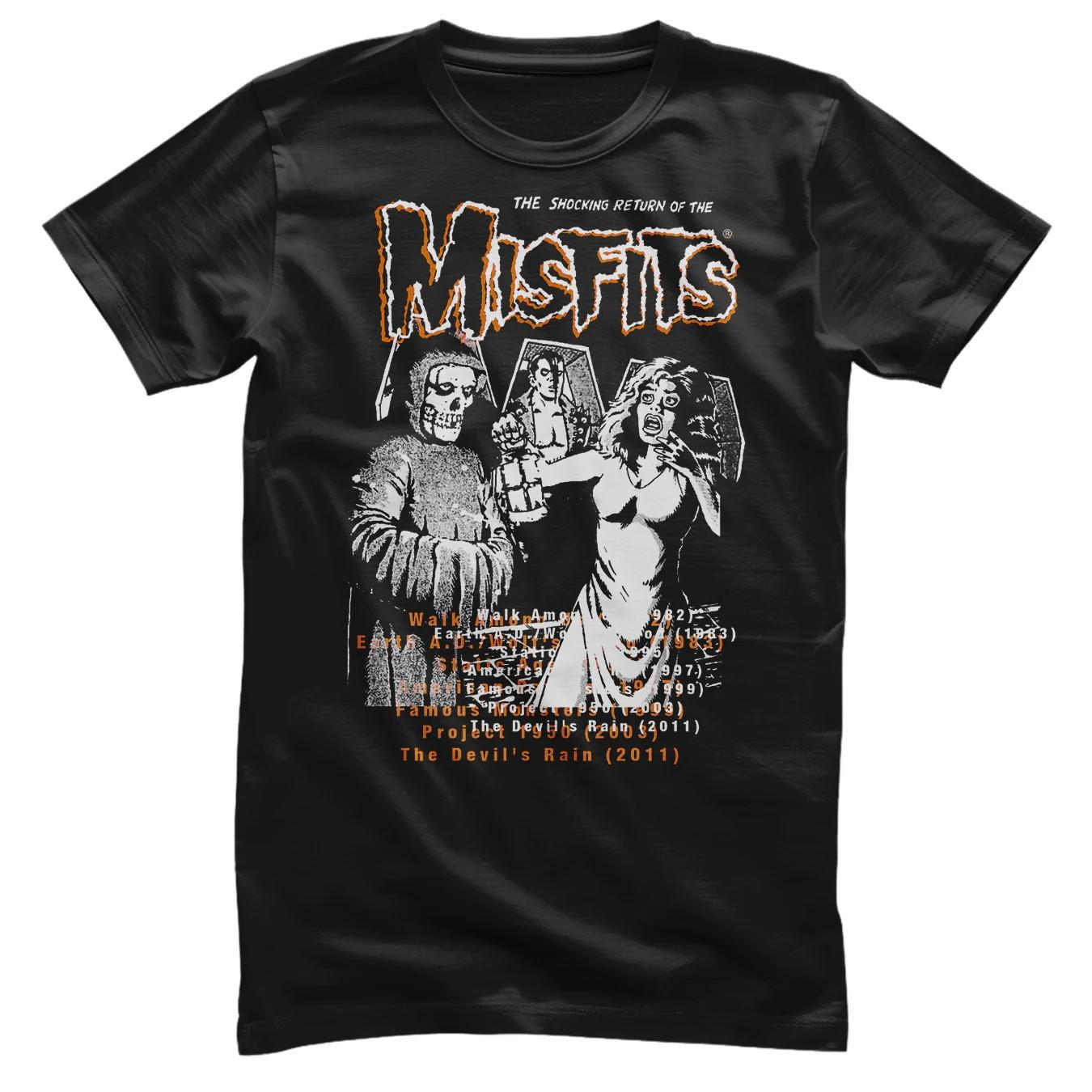 Officially Licensed Misfits Shocking Return Mens T-Shirt XXL
