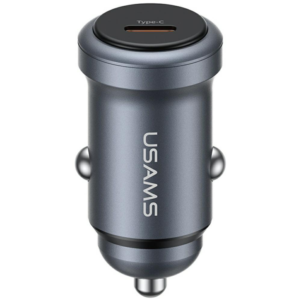 USAMS CC321 Aluminum Car Charger 30W PD USB-C Tarnish