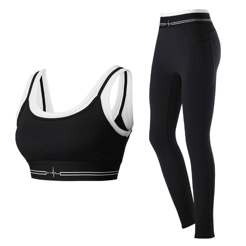 

Women s High-Elasticity Yoga Set: Shockproof Sports Bra & Hip-Lifting Fitness Pants 2XL
