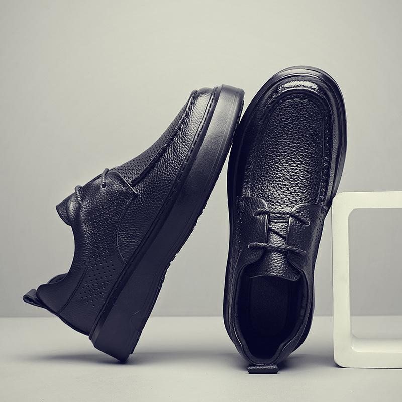 2025 new men's first-layer cowhide loafers are soft and breathable, one-pedal, versatile, fashionable and comfortable, and do not grind feet