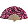 HeyToo Women Held Hand Folding Fan - Bamboo Printed Pattern Foldable Fan - Ideal for Decoration, Wedding, Themed Anniversary Party, Church, EDM,