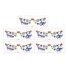 5Pcs Soccer Face Stickers for World Mug, Football Fan Temporary Tattoos, Waterproof Cheering Body Art Decals for Game Day