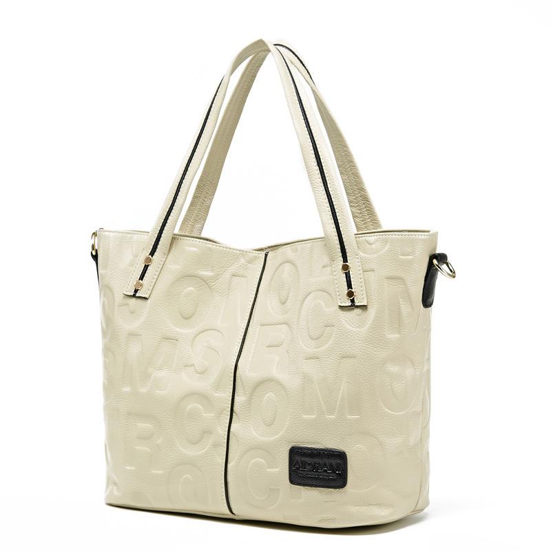 Women's Genuine Leather Bag New Fashionable Top Layer Cowhide Handbag Women's Bag One-shoulder Crossbody Bag