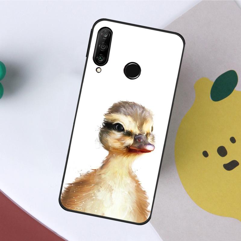 Cute Cartoon Duck For Huawei Nova 7i 8i 11i 12i 12s Y73 Y70 Y90 Y60 Y72 Y61 Y91 9 10 SE P40 Lite P30 Pro Case