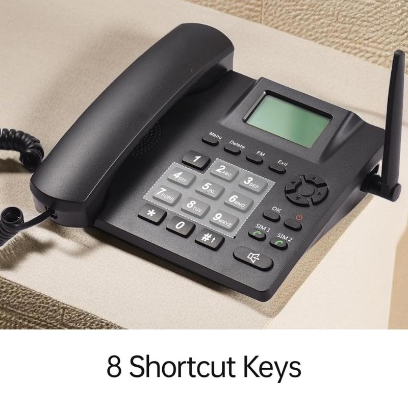 DDK995 Desktop Telephone With 2 Memory Card Functionality, Clear Call And Simple Operate For Offices Homes and Hotel