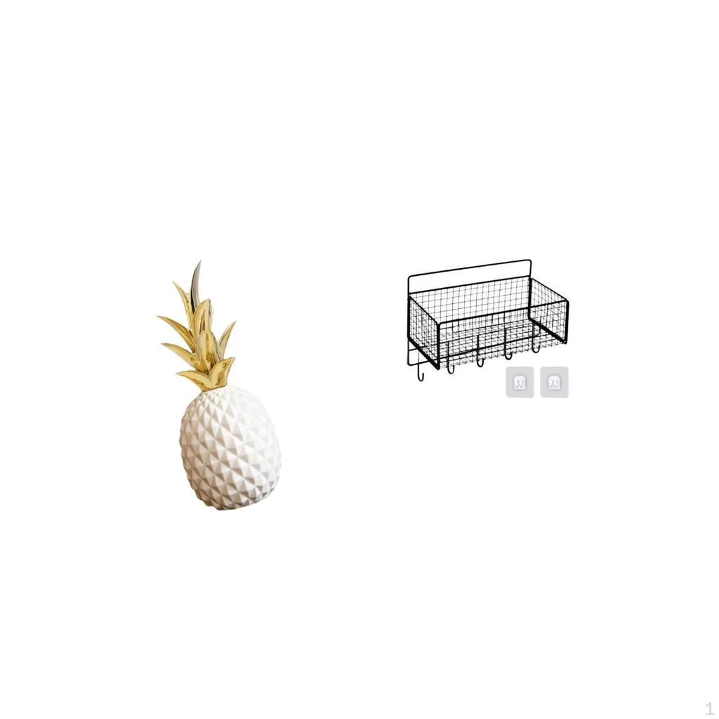 Elegant Artificial Pineapple Sculpture Ornament for Bedroom And Tabletop Decorative Figurine