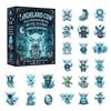 Christmas Countdown Surprise 24 Days Highland Cow Advent Calendar 2026, for Seasonal Party Decorations Kids Adults, Acrylic Cattle Ornaments