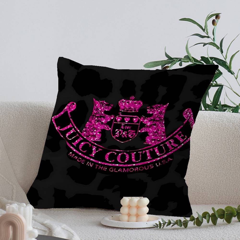 

J-Juicy Логотип C-CoutureS-S Подушка-покриття Поліестер Подушки для дивана Декоративні декоративні подушки Декор для дому Наволочка 24x24Inch
