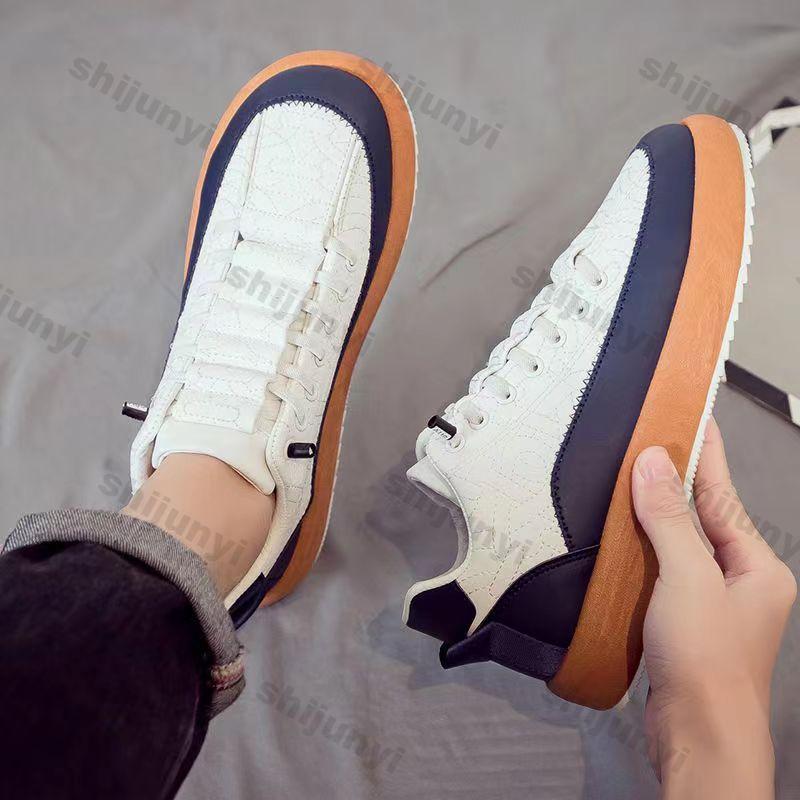 Fashion Fashion Men's Sneakers 2024 Autumn/winter New Korean Trendy Sports Casual Black Skateboard Shoes Anti Slip Thick Soled Shoes