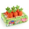 Baby Teether Toys, Chewable Plush Carrot With Rattle Sound, Sensory Learning Toy For Newborns, Montessori Pulling Activity