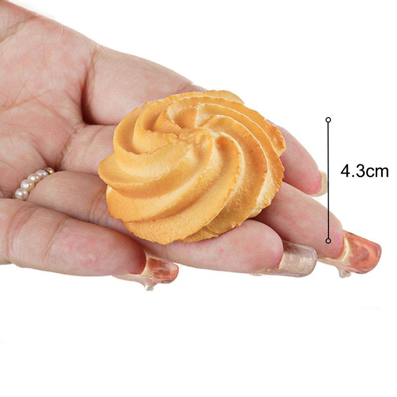 Simulationskeks Künstliches Keksmodell für Küchen Dekoration, Falsches Keksessen, Dessert-Fenster Requisiten