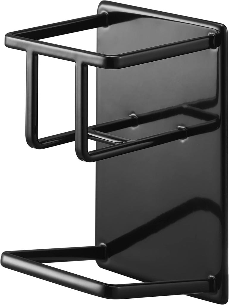Yamazaki Tower Magnetic Sponge Bottle x x Sponge Floating Model 3768 & Holder, Black, Approx. W7.9 D6.7 H11.5cm, Rack, Storage,