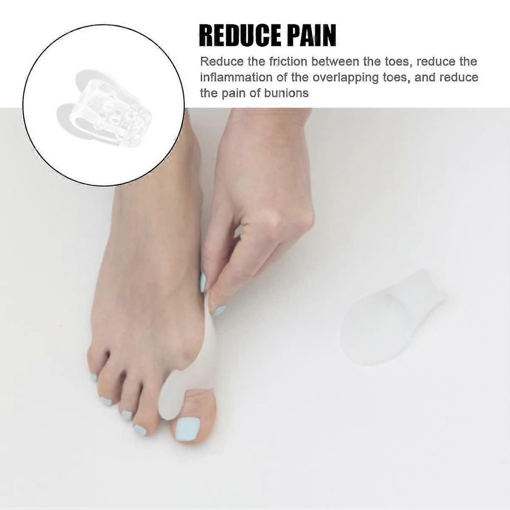3 Pairs Ergonomic Bunion Corrector and Toe Spacer for Foot Alignment, Soft Comfort Fit