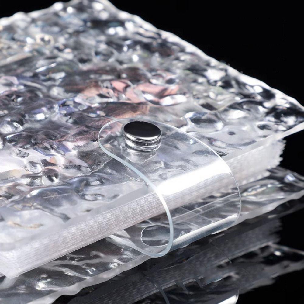 Album foto transparent cu foi libere, detașabil, DIY, pentru birou, cu undă de apă, album foto, decor