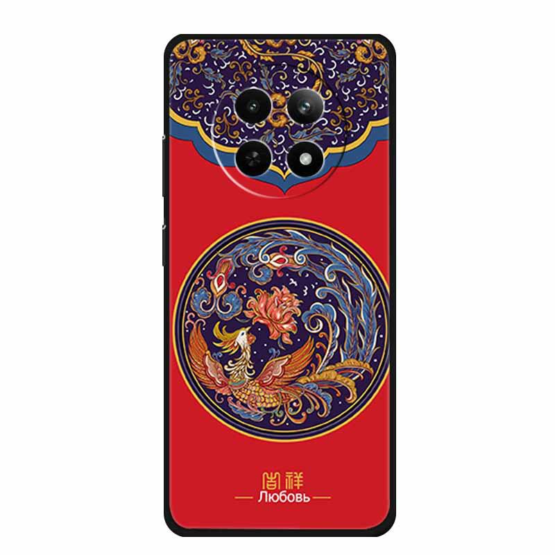Embossed Textured Colored Soft Case for Realme 12 5G Phone