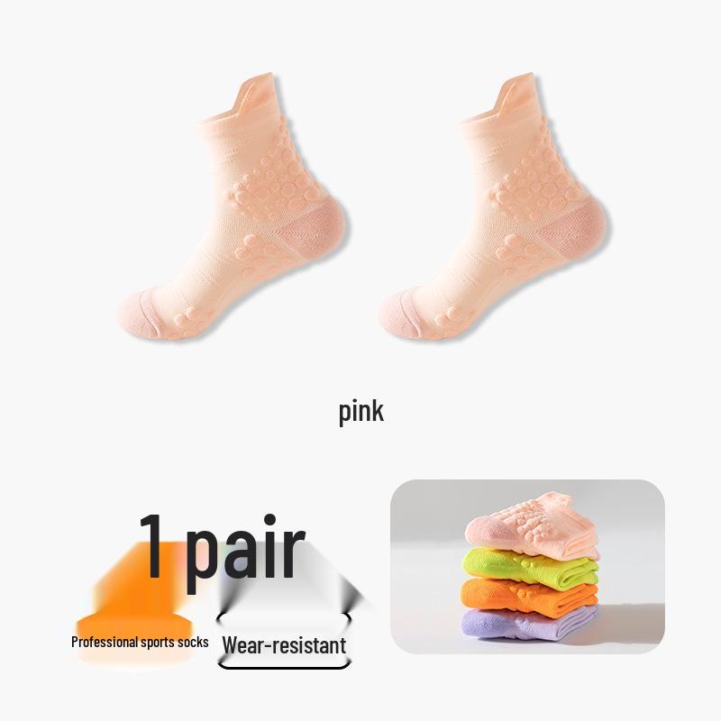 Autumn/Winter Mid-Calf Sports Socks for Couples - Quick-Dry Running, Cycling, Fitness with Massage Soles.