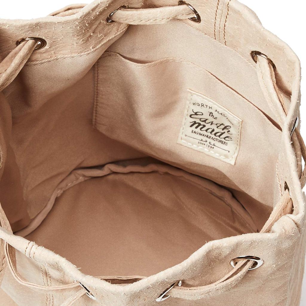 Earthmade Pigsuede Pouch Shoulder Bag E5560 47-4438L.BE Light Beige